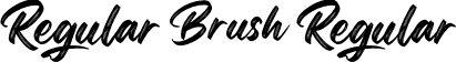 Regular Brush Regular font - RegularBrush-Rpnro.otf
