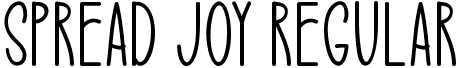 Spread Joy Regular font - Spread Joy.otf