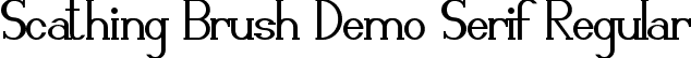 Scathing Brush Demo Serif Regular font - ScathingBrushDemoSerif.ttf