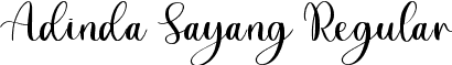 Adinda Sayang Regular font - Adinda Sayang.otf