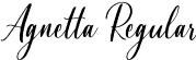 Agnetta Regular font - Agnetta.otf