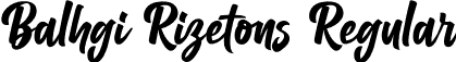 Balhgi Rizetons Regular font - BalhgiRizetons-BWqRn.otf