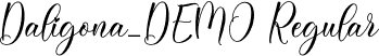 Daligona_DEMO Regular font - Daligona_DEMO.otf