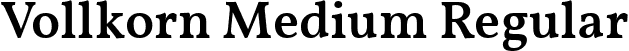 Vollkorn Medium Regular font - Vollkorn-Medium.ttf