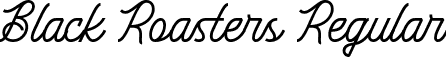 Black Roasters Regular font - Black Roasters.ttf