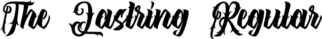 The Lastring Regular font - The Lastring.ttf