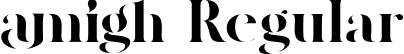 amigh Regular font - amigh.otf