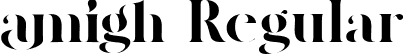 amigh Regular font - amigh.ttf