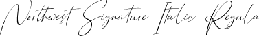 Northwest Signature Italic Regular font - Northwest Signature Italic.ttf