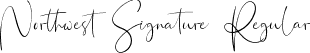 Northwest Signature Regular font - Northwest Signature.ttf