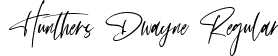 Hunthers Dwayne Regular font - HunthersDwayne-MVO5P.ttf