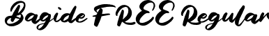 Bagide FREE Regular font - Bagide FREE.otf