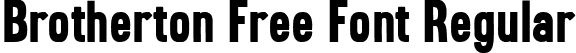 Brotherton Free Font Regular font - Brotherton Free Font.ttf
