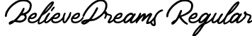 BelieveDreams Regular font - BelieveDreams.otf