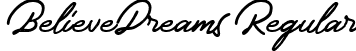 BelieveDreams Regular font - BelieveDreams.ttf