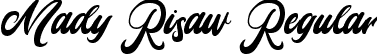 Mady Risaw Regular font - MadyRisaw-K7OOZ.ttf