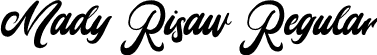 Mady Risaw Regular font - MadyRisaw-MVOOB.otf