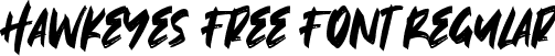 Hawkeyes Free Font Regular font - Hawkeyes Free.ttf