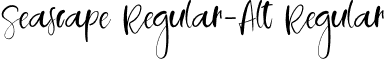 Seascape Regular-Alt Regular font - Seascape-Regular-Alt.otf