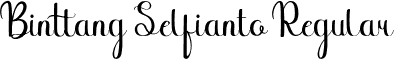 Binttang Selfianto Regular font - Binttang Selfianto.otf