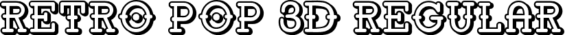 Retro Pop 3D Regular font - Retro Pop 3d.ttf