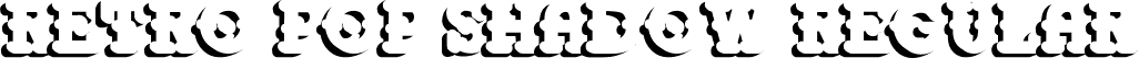 Retro Pop Shadow Regular font - Retro Pop Shadow.ttf