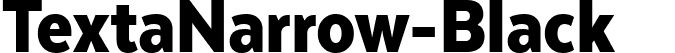TextaNarrow-Black  font - TextaNarrow-Black.ttf
