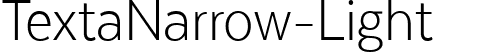 TextaNarrow-Light  font - TextaNarrow-Light.ttf