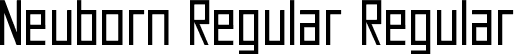 Neuborn Regular Regular font - Neuborn Regular.ttf