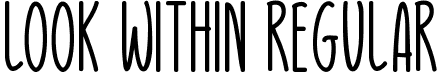 Look Within Regular font - Look Within.ttf