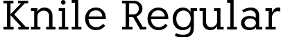 Knile Regular font - Knile-Regular.otf