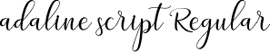 adaline script Regular font - adaline script - regular demo.ttf