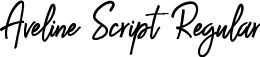 Aveline Script Regular font - Aveline Script.ttf