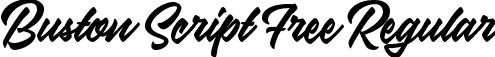 Buston Script Free Regular font - Buston Script Free.ttf