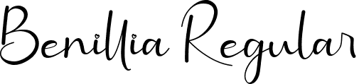 Benillia Regular font - Benillia.ttf