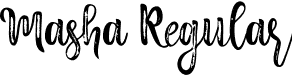 Masha Regular font - Masha.ttf