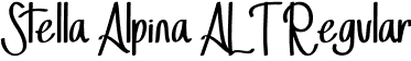 Stella Alpina ALT Regular font - StellaAlpina-ALT.otf