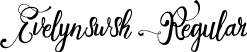 Evelynswsh Regular font - Evelyn_swsh.ttf