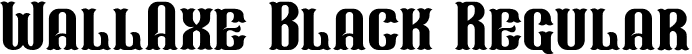 WallAxe Black Regular font - WallAxe Black.ttf