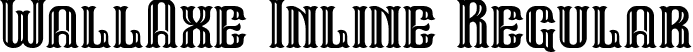 WallAxe Inline Regular font - WallAxe Inline.ttf
