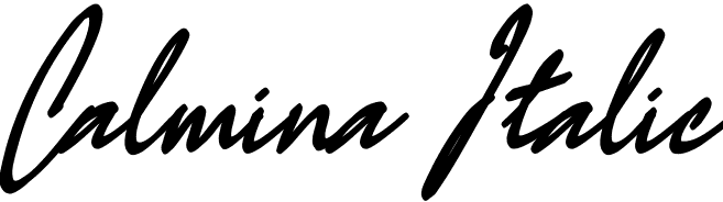 Calmina Italic font - Calmina.ttf