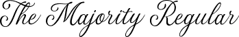 The Majority Regular font - The Majority DEMO.ttf