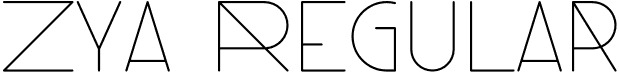 Zya Regular font - Zya.otf