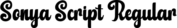 Sonya Script Regular font - Sonya Script.ttf