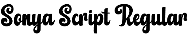 Sonya Script Regular font - Sonya.otf