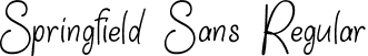 Springfield Sans Regular font - Springfield Sans.ttf