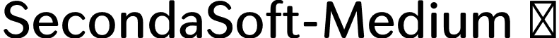 SecondaSoft-Medium  font - SecondaSoft-Medium.otf