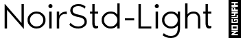 NoirStd-Light  font - NoirStd-Light.ttf