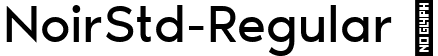 NoirStd-Regular  font - NoirStd-Regular.ttf