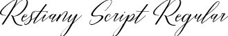 Restiany Script Regular font - Restiany Script.ttf